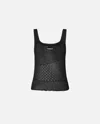 Pinko Sleeveless Vest In Limo Black