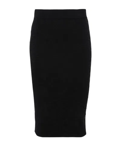 Pinko Decantazione Midi Skirt In Black