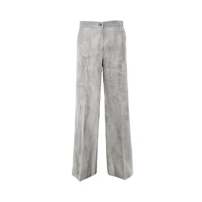 PINKO DÉLAVÉ FLAMED SATIN PANTS