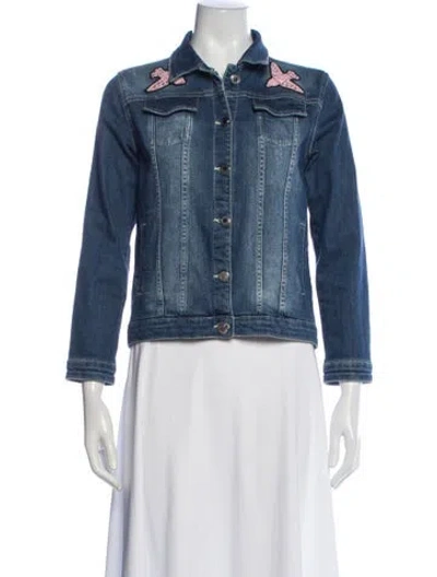 Pre-owned Pinko Denim Jacket In Blue