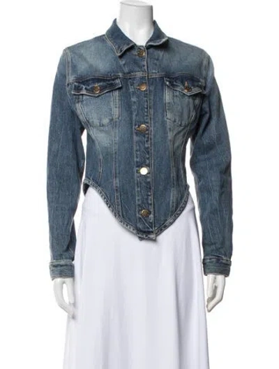 Pre-owned Pinko Denim Jacket In Blue