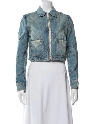 Pre-owned Pinko Denim Jacket In Blue