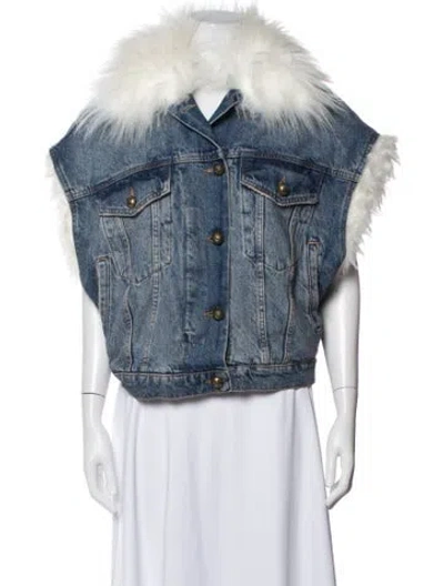 Pre-owned Pinko Denim Jacket In Blue