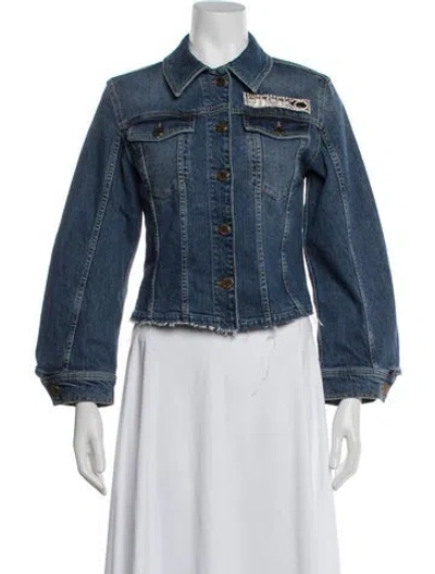 Pre-owned Pinko Denim Jacket In Blue