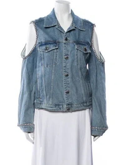 Pre-owned Pinko Denim Jacket W/ Tags In Blue