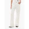 Pinko Denim Light Wash Wanda Flared Jeans With Golden-effect Butto