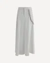 Pinko Denim Long Skirt In White
