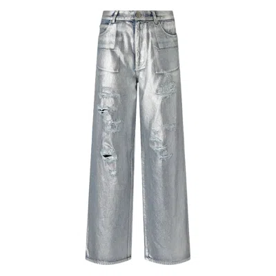 PINKO DENIM SILVER