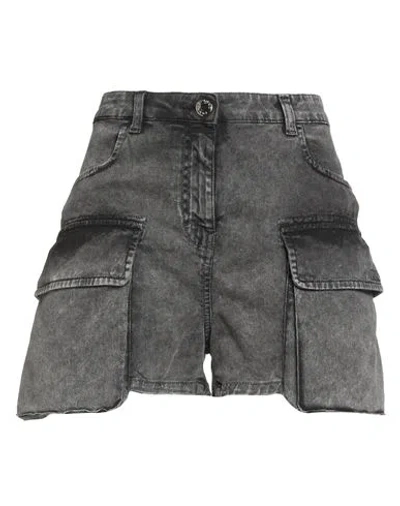 Pinko Denim Woman Denim Shorts Black Size 27 Cotton, Elastane