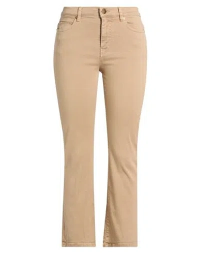 Pinko Denim Woman Jeans Beige Size 28 Cotton, Elastomultiester, Elastane In Brown