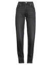 Pinko Denim Woman Jeans Black Size 30 Cotton, Elastane In Black