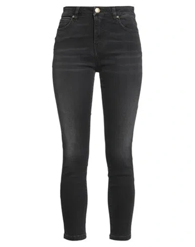 Pinko Denim Woman Jeans Black Size 30 Cotton, Polyester, Elastane