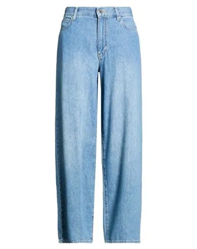 Pinko Denim Woman Jeans Blue Size 27 Cotton, Lyocell, Linen