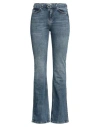 Pinko Power Stretch Denim Flared Jeans In Blue