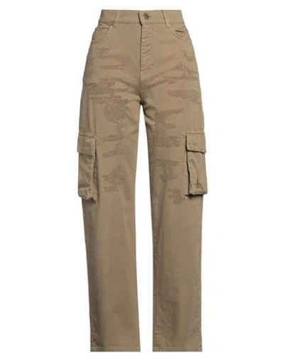 Pinko Denim Woman Jeans Military Green Size 28 Cotton