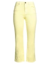 Pinko Denim Woman Jeans Pastel Yellow Size 29 Cotton, Elastomultiester, Elastane In Yellow