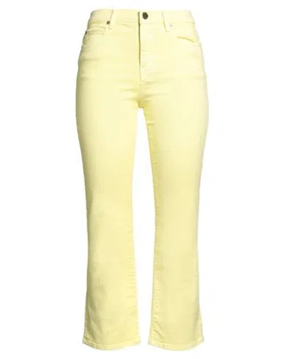 Pinko Denim Woman Jeans Pastel Yellow Size 29 Cotton, Elastomultiester, Elastane