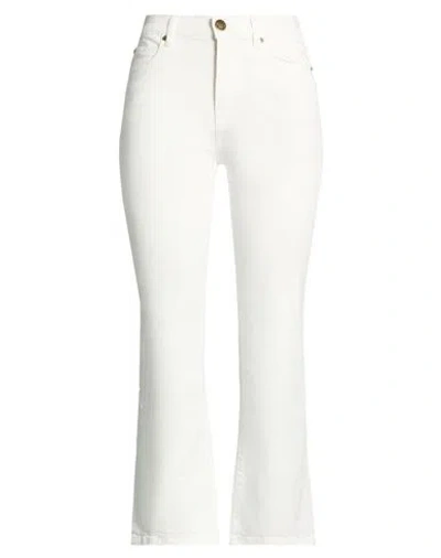 Pinko Denim Woman Jeans White Size 27 Cotton, Elastomultiester, Elastane In Neutral