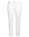 Pinko Denim Woman Jeans White Size 30 Cotton, Viscose, Lyocell, Elastomultiester, Elastane In White