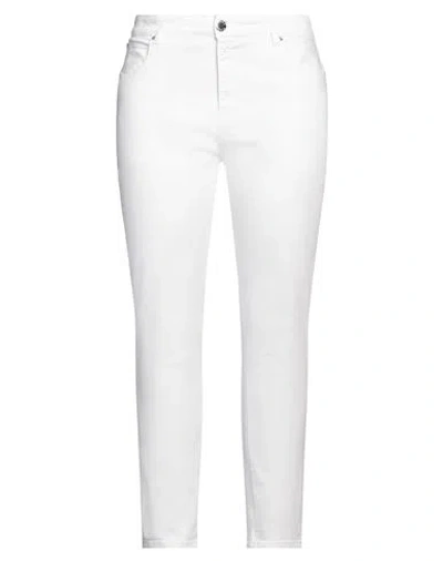 Pinko Denim Woman Jeans White Size 30 Cotton, Viscose, Lyocell, Elastomultiester, Elastane