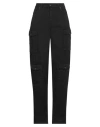 Pinko Denim Woman Pants Black Size 16 Cotton In Black