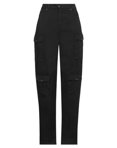 Pinko Denim Woman Pants Black Size 16 Cotton
