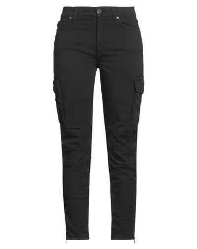Pinko Denim Woman Pants Black Size 4 Cotton, Elastane