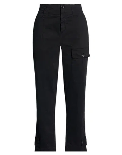 Pinko Denim Woman Pants Black Size 8 Cotton, Elastane