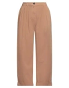 Pinko Denim Woman Pants Camel Size 6 Cotton In Beige
