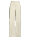 Pinko Denim Woman Pants Cream Size 30 Cotton, Modal, Elastane In Neutral