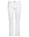 Pinko Woman Jeans Off White Size 32 Cotton, Viscose, Lyocell, Polyester In White