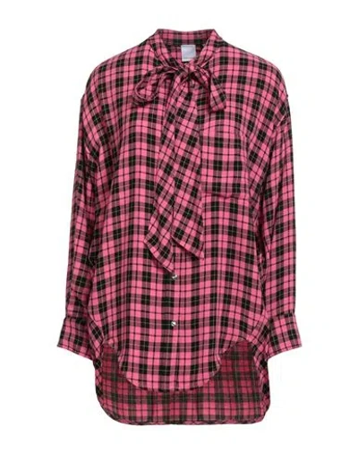 Pinko Denim Woman Shirt Fuchsia Size M Viscose