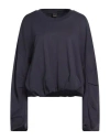 Pinko Denim Woman Sweatshirt Navy Size Xs/s Cotton In Blue