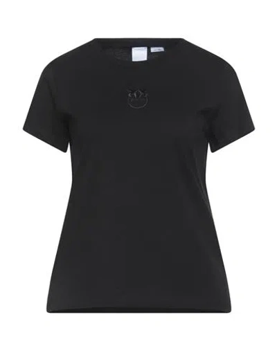 Pinko Denim Woman T-shirt Black Size S Cotton