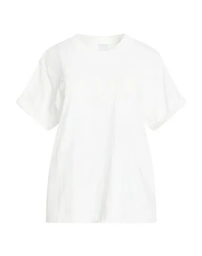 Pinko Denim Woman T-shirt White Size L Cotton