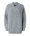 Pinko Devon Rex Sweater In Gray