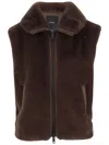 Pinko Brown Polyester Clothing Jackets In Brown