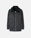 Pinko Long-sleeved Cotton Jacket In Black