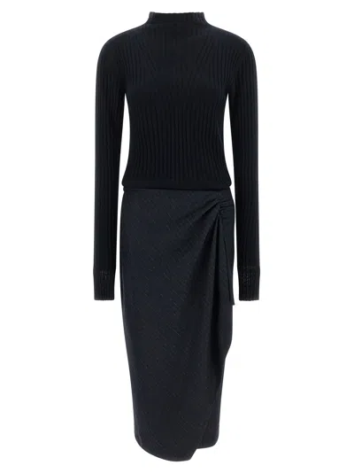 Pinko Dianella Dress In Blue