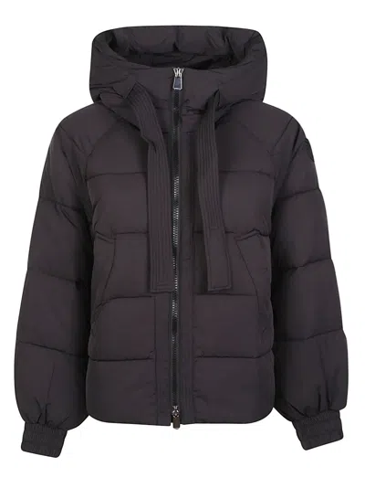 Pinko Dicentra Polyamide Geometric Quilted Down Jacket In Purple