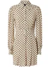 Pinko Diderot Dress In Neutrals