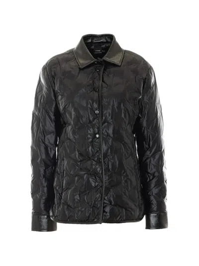 Pinko Dipladenia Quilted Down Jacket In Black