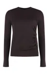 Pinko Wool Sweater With Crew-neck And Button Detail