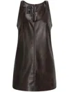 Pinko Diricco Mini Dress In Brown