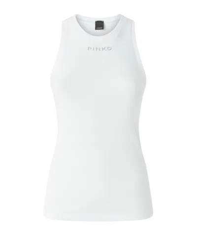 Pinko Distinto Tank Top In White