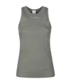 Pinko Distinto Tank Top In Gray