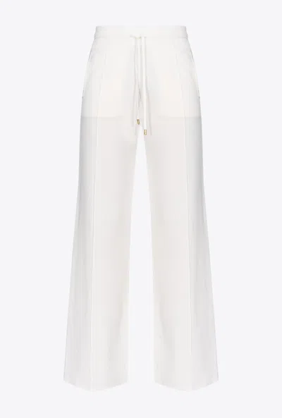Pinko Distress Denin Shorts In Black