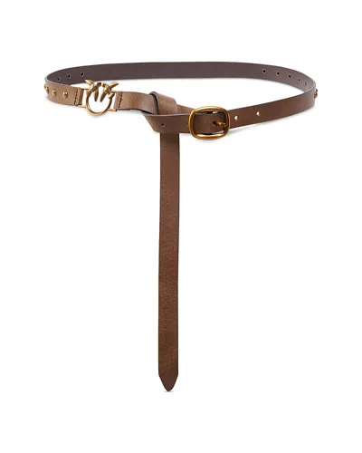 Pinko Dita H2 Women's Brown Leather Belt