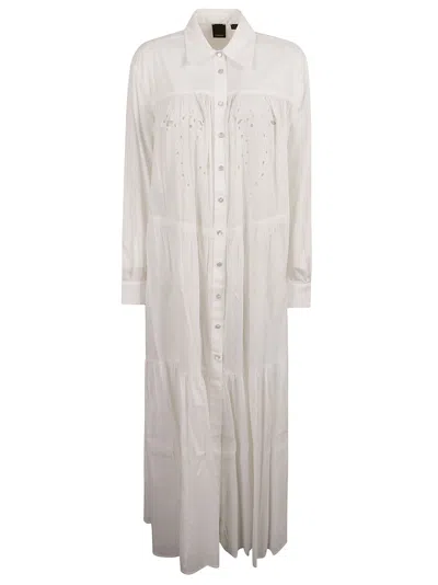 Pinko Dolce Vita Shirt Dress In White
