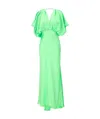 Pinko Light Green Dolcetto Dress In Green